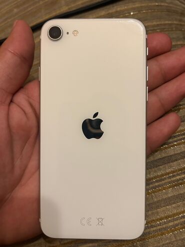 islenmis kondisioner aliram: IPhone SE 2020, 128 GB, Ağ, Barmaq izi, Simsiz şarj