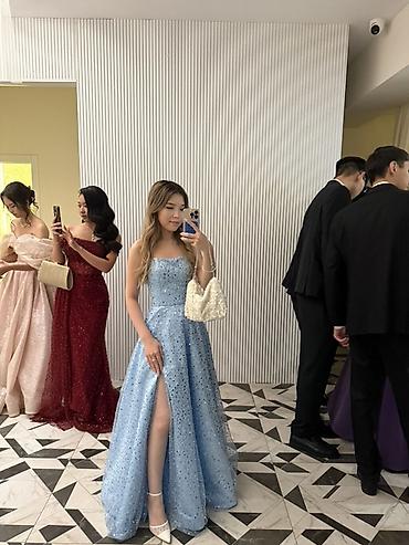 what: Вечернее платье, Длинная модель, Без рукавов, С пайетками, XS — 5