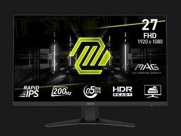 pc monitor: MSI Gaming MAG 274F MS-3CE427"Flat,200Hz,0.5ms, 300nits,Rapid IPS — 5