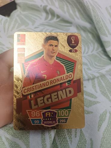 Искусство и коллекционирование: Коллекционная карточка Cristiano Ronaldo LEGEND — золотая — 1
