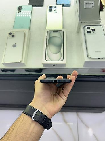 Mobil telefon və aksesuarlar: IPhone 15, 128 GB, Qara, Simsiz şarj — 5