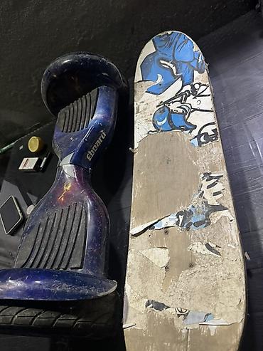 skateboard satışı: Elektrikli hoverboard + skeytbord dəsti - Hoverboard: 2 təkərli — 3