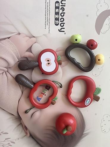 набор погремушек: 🍎Набор для маленьких зубастиков — 7 игрушек 2 в 1: погремушки и — 2
