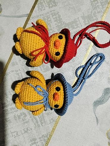 taxta oyuncaqlar: Amigurumi hörmə oyuncaqlar – ördək fiqurları - Material: yüksək — 1