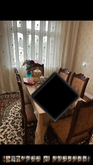 Masa və oturacaq dəstləri: Qonaq otağı üçün, İşlənmiş, Qatlanmayan, Stul