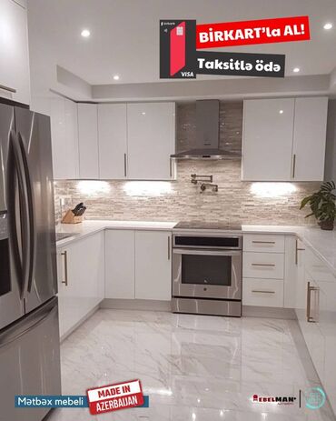 Sifarişlə mətbəx mebeli: Sifarişlə mətbəx dəsti, Özü çəkən petlələr, Sadə laminat, Kredit var, Pulsuz çatdırılma -da lalafo.az — 4 Sifarişlə mətbəx mebeli: Sifarişlə mətbəx dəsti, Özü çəkən petlələr, Sadə laminat, Kredit var, Pulsuz çatdırılma — 4