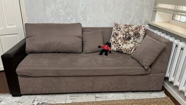 мебель со склада: Диван-кровать, цвет - Серый, Б/у