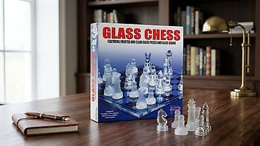 chess: Glass Chess – Şüşə Şahmat Dəsti ✨ Elegans və zəkanın mükəmməl — 1