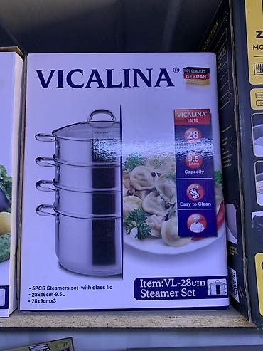 Пароварки: Пароварка VICALINA VL-28cm — набор из 5 предметов с стеклянной — 1