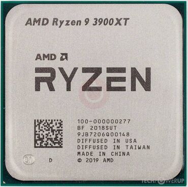 kompyuter korpusu: Prosessor AMD Ryzen 9 3900XT, 3-4 GHz, > 8 nüvə, İşlənmiş