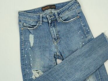 spódniczki jeansowe damskie: Jeansy, Clockhouse, XS, stan - Dobry