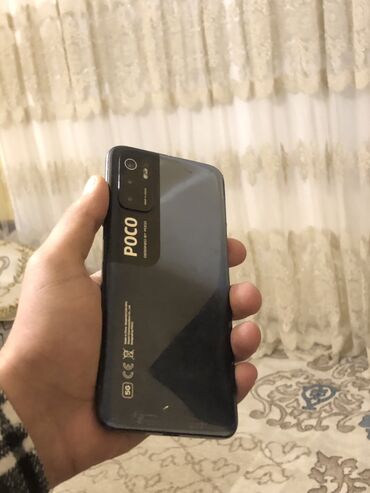 işləmiş telfonlar: Poco M3 Pro 5G, 64 GB, rəng - Qara, Barmaq izi