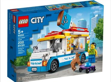 cars kg грузовики: Lego City 🏙️ 60253 Грузовик 🚚 мороженщика, рекомендованный возраст
