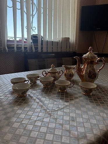 samovar satisi lalafo: Çay dəsti, rəng - Ağ, Farfor, 6 nəfərlik — 1