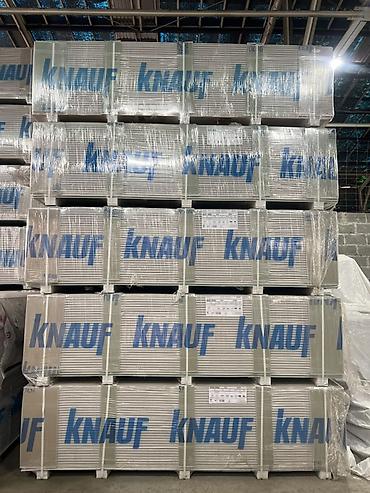 Стеновой гипсокартон: Гипсокартон KNAUF, стандартный (ГКЛ), с прямой кромкой. Основные — 3
