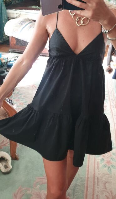 modeli haljina za punije zene: Zara S (EU 36), color - Black, With the straps