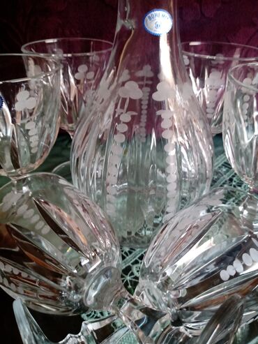 Čaše: Bohemija servis za vino,kristal,led kristal,brusen kristal. iz — 3
