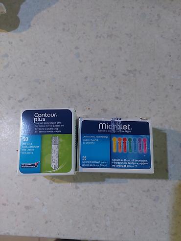 Glukometri: Contour Plus test trake + Microlet lancete za merenje glukoze u krvi — 1