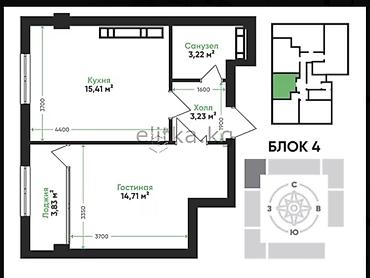 Новостройки от застройщика: Сдан, Элитка, 1 комната, 41 м² — 2