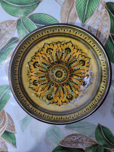 Посуда: Продаётся ляган старинная декаративная блюдо с ручной росписью — 2