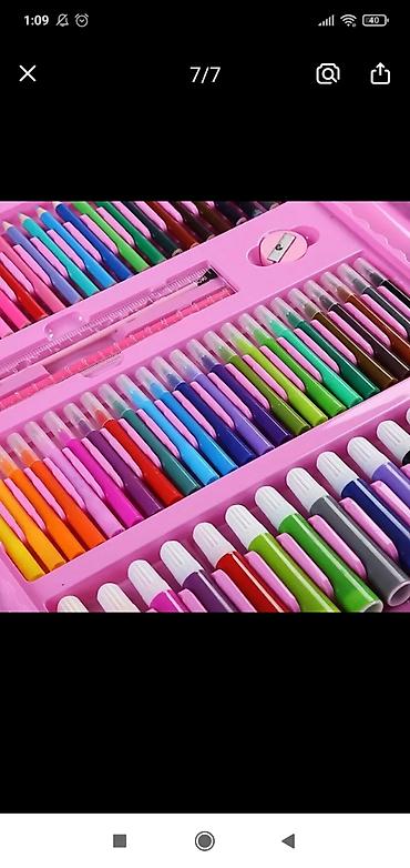 Кеңсе буюмдары: Набор для творчества Super Mega Art Set — 208 предметов в чемоданчике — 3