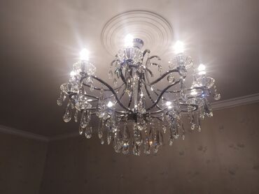 dekorativ işıq: Çılçıraq, 10 və daha çox lampa, Xrustal