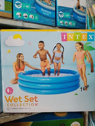 басейн: Надувной детский бассейн Intex Wet Set Collection. - Круглая форма, 3 — 1