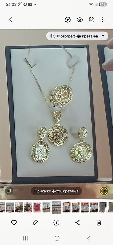 Setovi nakita: Zlatni setovi nakita – elegantne kolekcije - Set 1: Ogrlica sa — 33