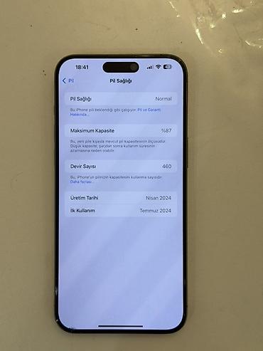 ses cihazı: IPhone 15 Pro Max, 256 GB, Natural Titanium, Face ID — 4
