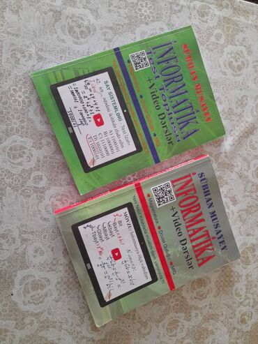 Kitablar, jurnallar, CD, DVD: Salam. Informatika qayda və test kitablarıdır. Kitabda Windows 7 ve