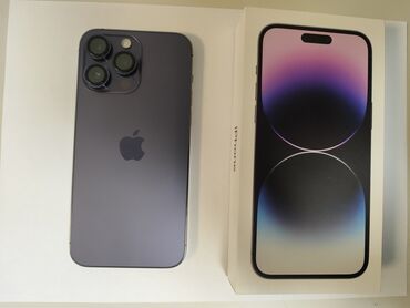 зарядка айфон оригинал: IPhone 14 Pro Max, Б/у, 512 ГБ, Deep Purple, Коробка, Защитное стекло, Чехол, 86 %