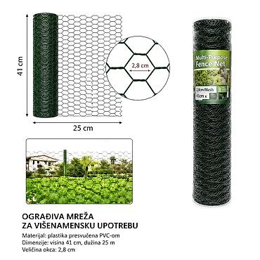 KMT Plastična umočena šestougaona mreža 2912662 Opis: - Čelična