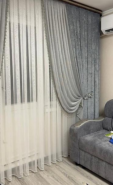 Шторы и занавески: Комплект штор, Жаккард, С тюлем в комплекте, Изготовление на заказ, Новый, Для зала — 2