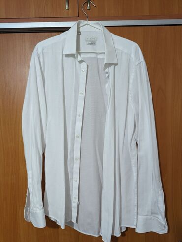 белая женская рубашка: Рубашка L (EU 40), цвет - Белый