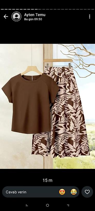 topdan geyim: Məhsul: Qadın geyim dəsti + məktəb/ləvazimat aksesuarları 1) İkili — 1