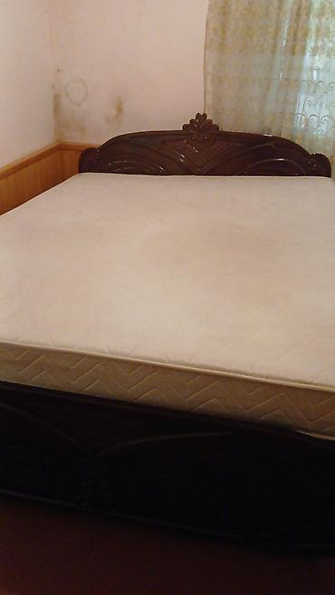 Çarpayılar: İşlənmiş, İkinəfərlik çarpayı, Bazalı, Matras ilə, Siyirməsiz, Azərbaycan — 1
