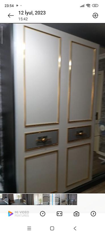 Mebel: İkinəfərlik çarpayı, 2 tumba, Dolab, İşlənmiş — 3