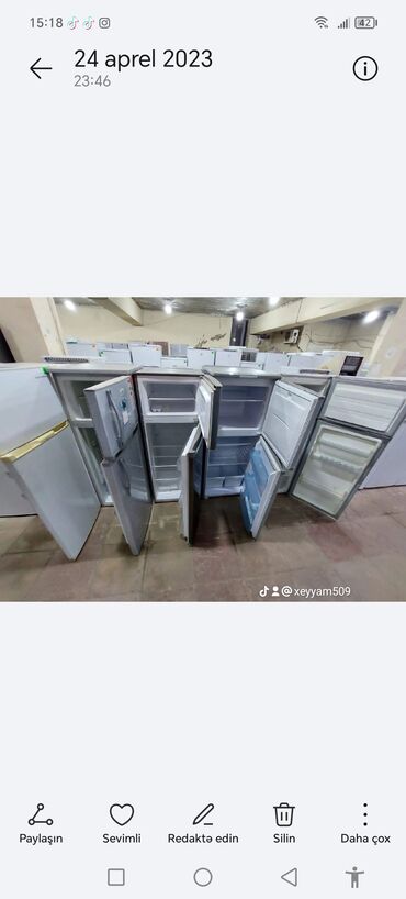 bar vitrini: 2 qapılı Indesit Soyuducu Satılır