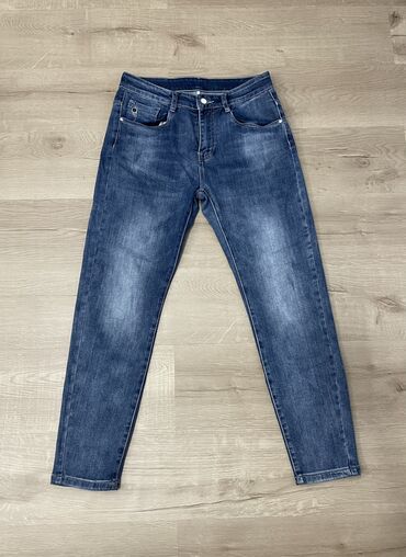 бордовые джинсы женские: Джинсы S (EU 36), M (EU 38), цвет - Синий