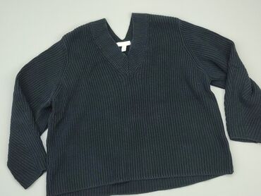 bluzki z dekoltem w serek hm: Sweter, H&M, M, stan - Dobry