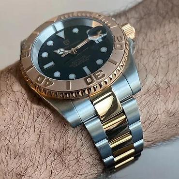 Ručni satovi: PAGANI DESIGN PD-1651-Silver/RG-Rolex YACHT MASTER-Automatik Potpuno — 4