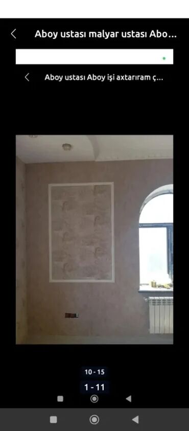 Digər ixtisaslar: Divar kağızı Aboy ustası malyar ustasıAboy malyar işləri görürük 2 — 4