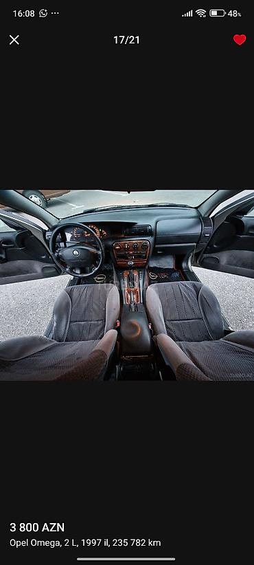 Opel: Opel Omega: 2 l | 1996 il 4190000 km Sedan -da lalafo.az — 17 Opel: Opel Omega: 2 l | 1996 il 4190000 km Sedan — 17