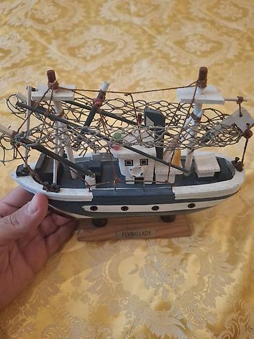 model: “Flying Lady” dekorativ taxta gəmi modeli - Dəniz mövzulu interyerlər — 2