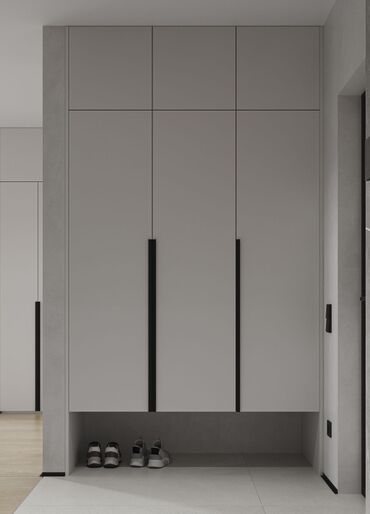Шкафы для одежды: Мебель на заказ, Элегантный гардероб в современном стиле, выполненный — 16