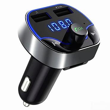 Audio oprema za auto: Bluetooth FM transmiter za automobil sa dvostrukim USB izlazom i LED — 5