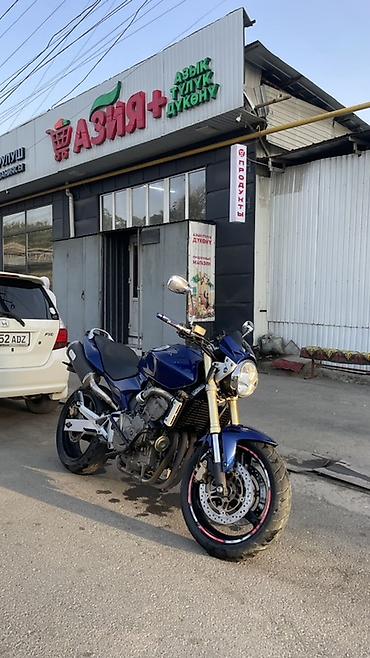ex 5: Honda CB600F Hornet, синий дорожный нейкед. - Двигатель: рядный — 2