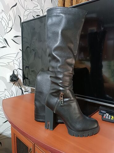 обувь женская зима: Сапоги, 36, цвет - Черный