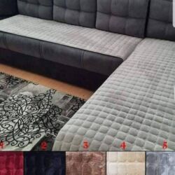 Prekrivači za nameštaj: Za ugaonu garnituru, bоја - Bež — 6