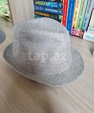 xuliqanka papaq: Boz rəngli fedora tipli şlyapa - Material: nazik, nəfəs alan toxunma — 1